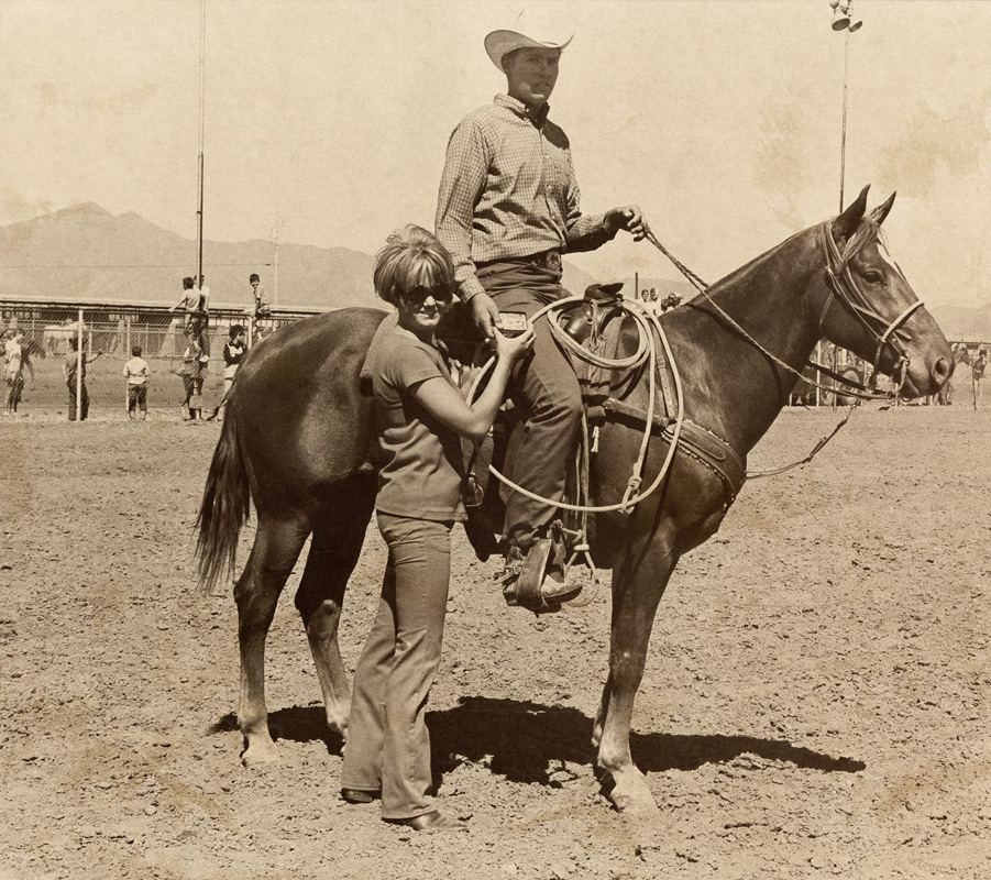 Historic Photograph of Four Peaks Saddlery Founder Chris Johnson